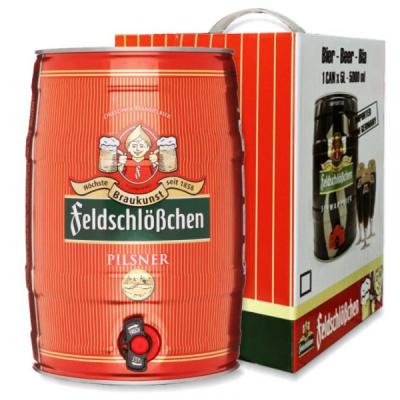 Bia Feldschlobchen Pilsner 4.9% – Bom 5 Lít