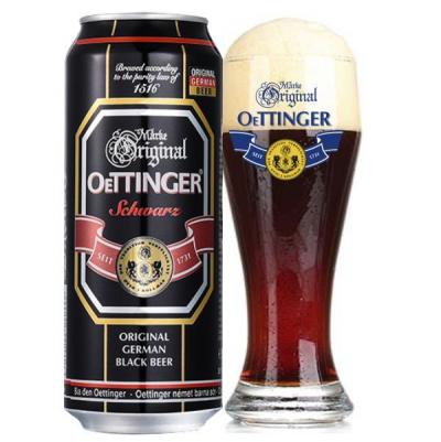 Bia Oettinger Đen 4,9% – Lon 500ml – Thùng 24 Lon