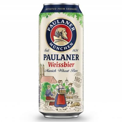 Bia Paulaner Weissbier 5.5% – Lon 500ml – Thùng 24 Lon