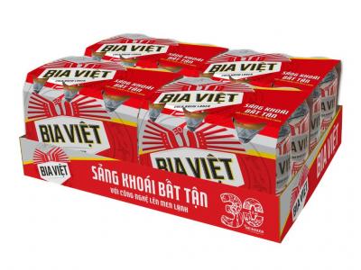 Khay 24 lon bia Bia Việt 330ml