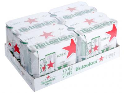 Khay 24 lon bia Heineken Silver 330ml