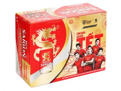 Thùng 12 lon bia Sài Gòn Export 330ml