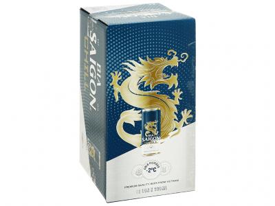 Thùng 18 lon bia Sài Gòn Chill 330ml