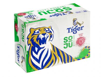 Thùng 20 lon bia Tiger Soju Cheeky Plum vị mận 330ml