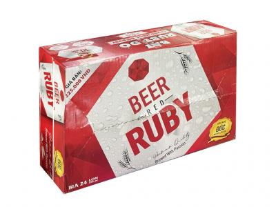 Thùng 24 lon Bia Red Ruby 330ml