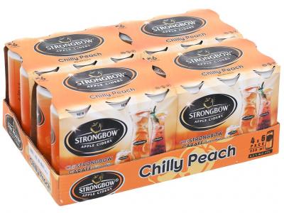 Thùng 24 lon Strongbow vị đào 330ml